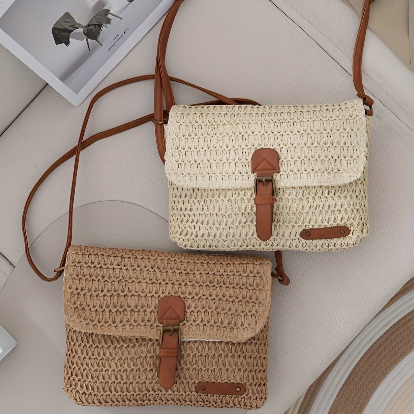 Solmira | Geflochtene Schultertasche mit verstellbarem Riemen für sommerliche Looks