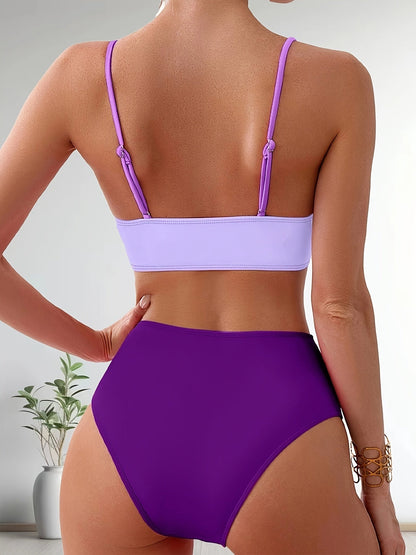 Ozeana | Komfortables Patchwork Bikini-Set mit figurbetonter Stretch-Passform