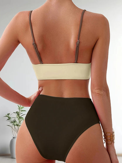 Ozeana | Komfortables Patchwork Bikini-Set mit figurbetonter Stretch-Passform