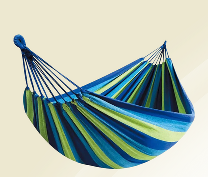 Relounge Hängematte | Robustes Canvas | Anti-Rutsch-Design | Tragkraft 200 kg