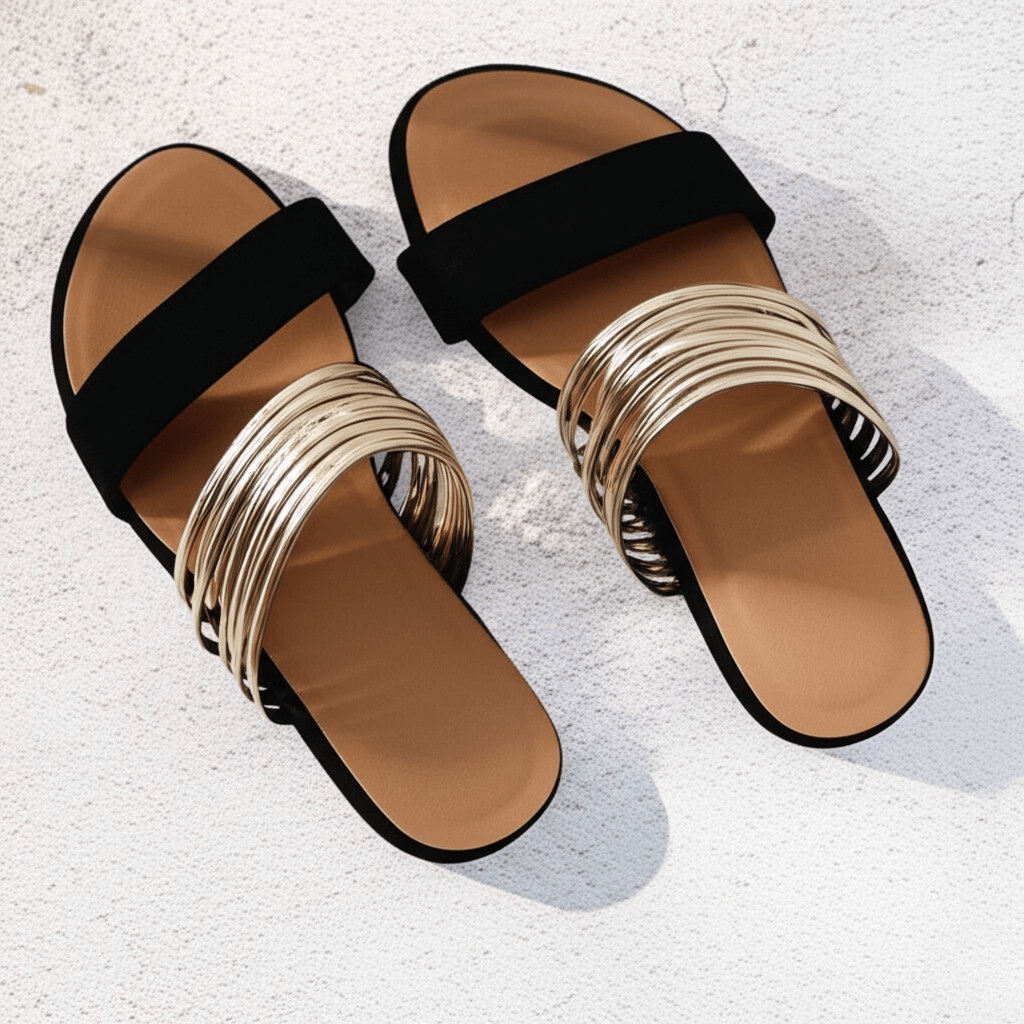 Eloréa | Komfortable Damen-Sandalen mit weicher Sohle und elegantem Ringdesign