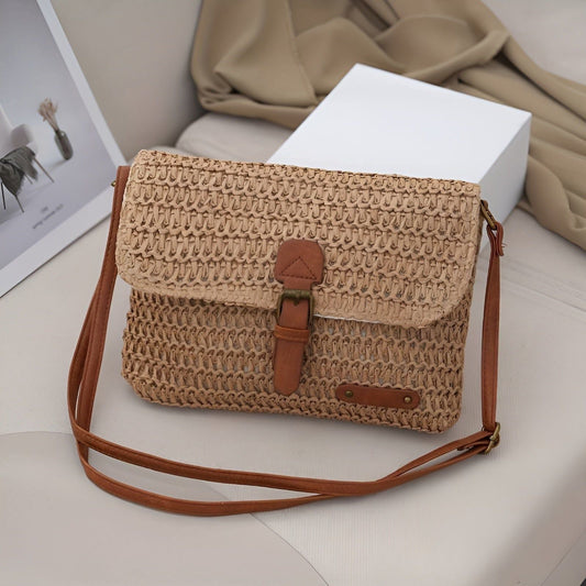 Solmira | Geflochtene Schultertasche mit verstellbarem Riemen für sommerliche Looks