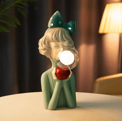 Leuchtende Schwestern | Künstlerische Tischlampe mit warmer Lichtatmosphäre