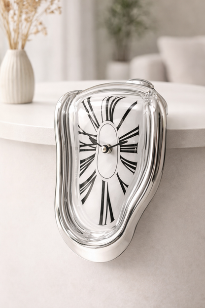 Meltique | Künstlerische Wanduhr mit fließendem Design