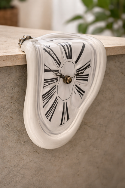 Meltique | Künstlerische Wanduhr mit fließendem Design