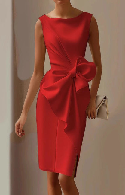 Losina | Elegantes Cocktailkleid mit Schleifendetail und figurbetonter Passform