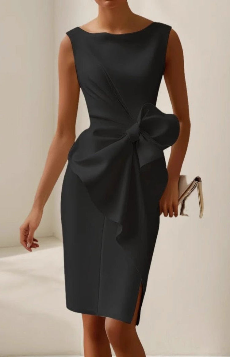 Losina | Elegantes Cocktailkleid mit Schleifendetail und figurbetonter Passform