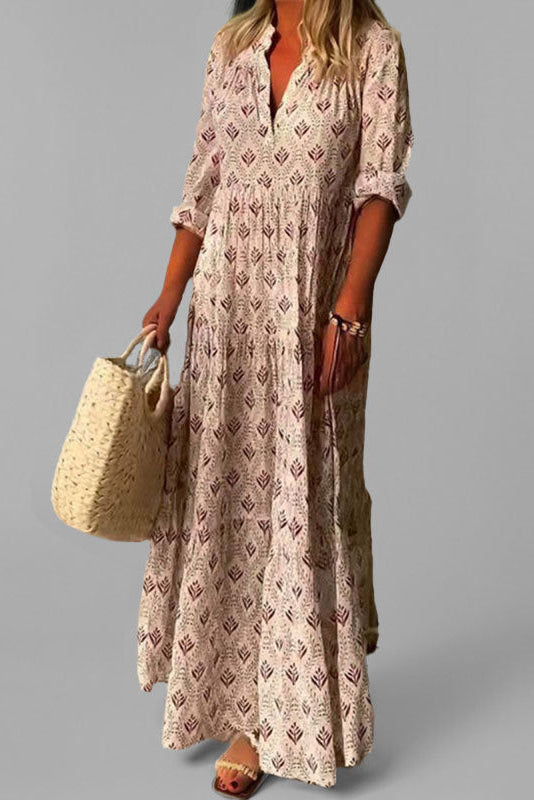 Janice | Luftiges Maxi-Kleid mit fließender Passform für stilvolle Sommertage