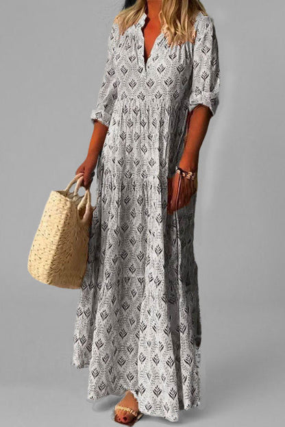 Janice | Luftiges Maxi-Kleid mit fließender Passform für stilvolle Sommertage