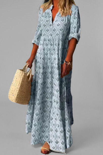 Janice | Luftiges Maxi-Kleid mit fließender Passform für stilvolle Sommertage