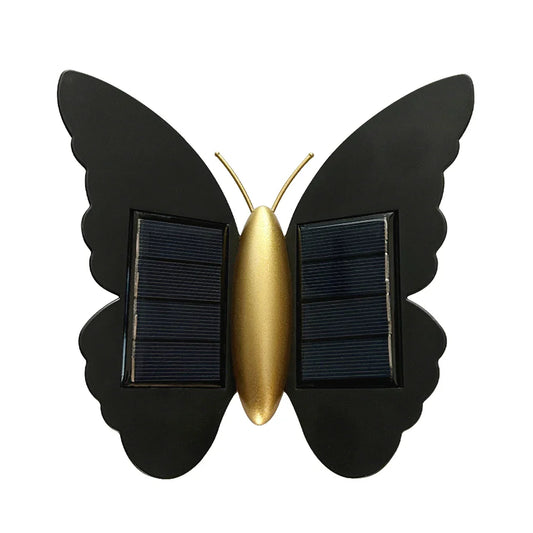 Fiorina | Dekorative Solar-Wandleuchte mit Schmetterlingsdesign & Bewegungsmelder