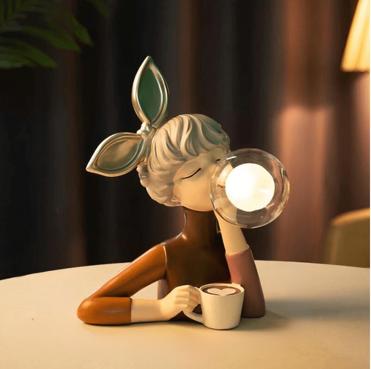 Leuchtende Schwestern | Künstlerische Tischlampe mit warmer Lichtatmosphäre