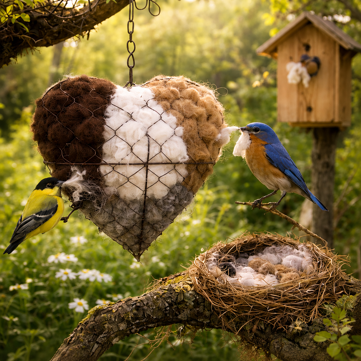 LiebesNest | Ein liebevoller Rückzugsort für Gartenvögel