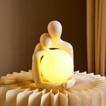 LunaHerz | Emotionale Tischlampe mit warmer LED-Lichtstimmung