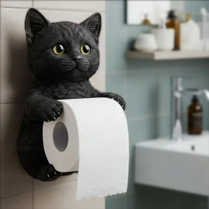 PurrRoll | Niedlicher Katzen-Toilettenpapierhalter in 3D-Optik