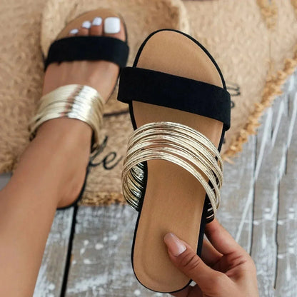 Eloréa | Komfortable Damen-Sandalen mit weicher Sohle und elegantem Ringdesign