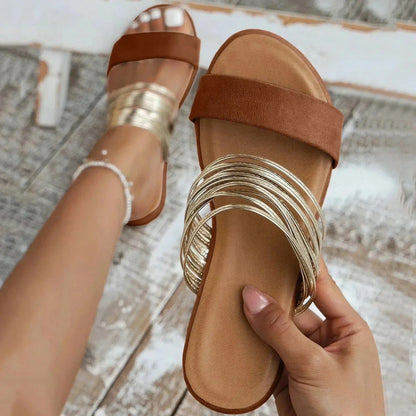 Eloréa | Komfortable Damen-Sandalen mit weicher Sohle und elegantem Ringdesign