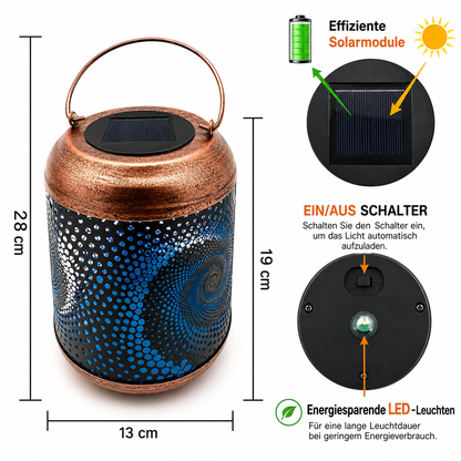 Spiria | Magische Solarleuchte mit faszinierender Lichtprojektion